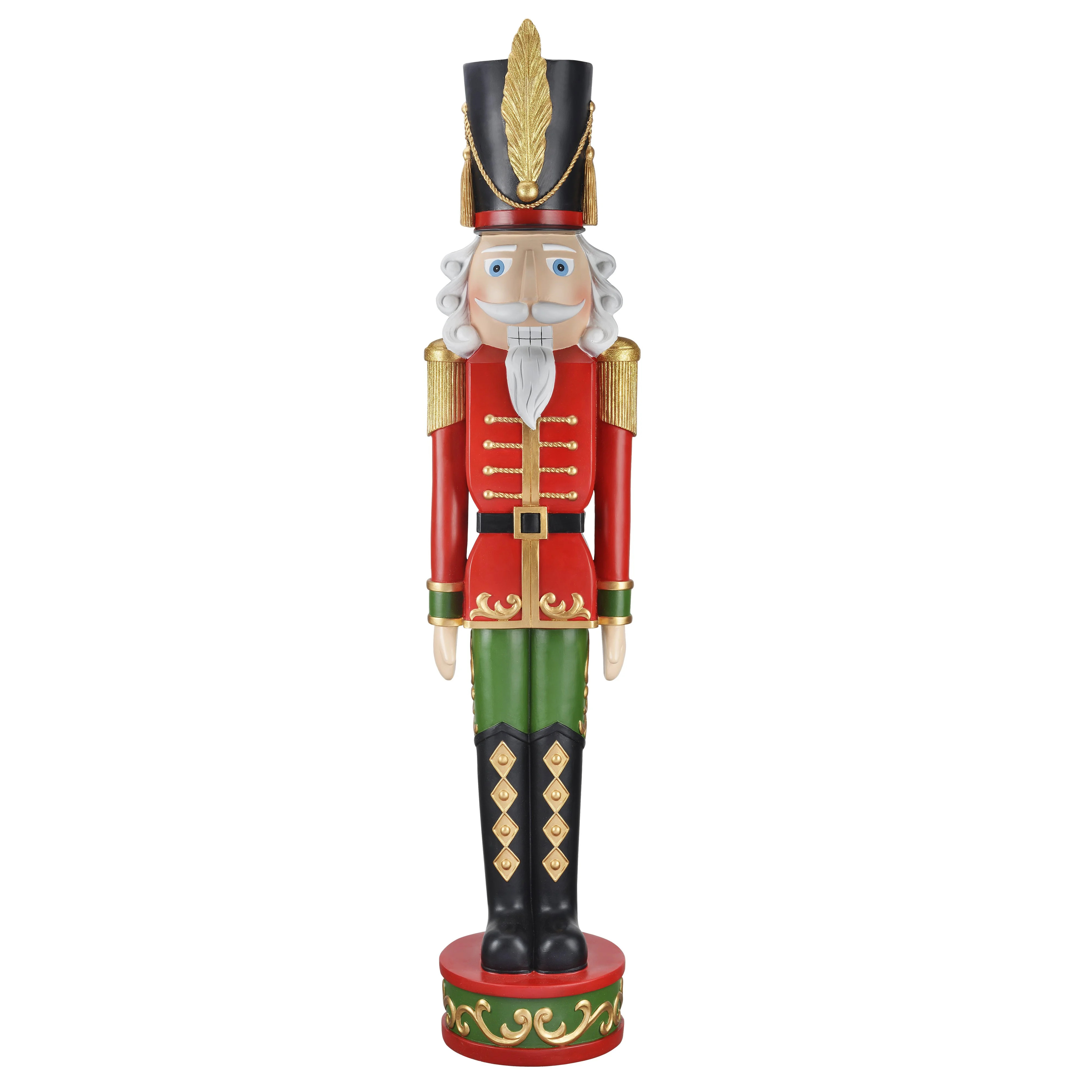 Haute Decor, 48" Christmas Nutcracker, Red and Green | Walmart (US)