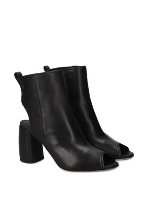 Premiata cut-out Leather Heeled Sandals | Black | FARFETCH KR | Farfetch Global