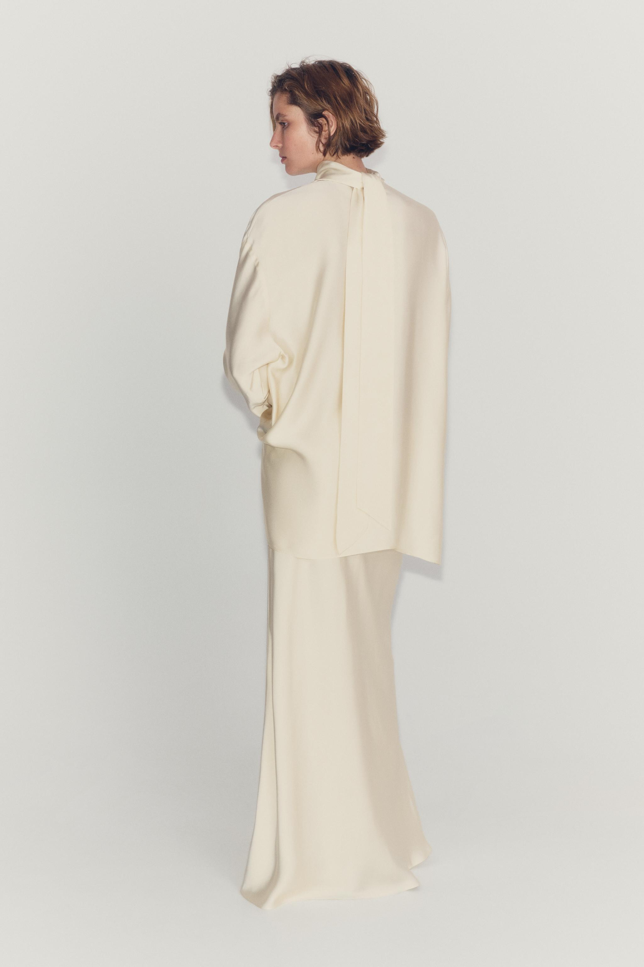 ZW COLLECTION SATIN SKIRT | Zara US