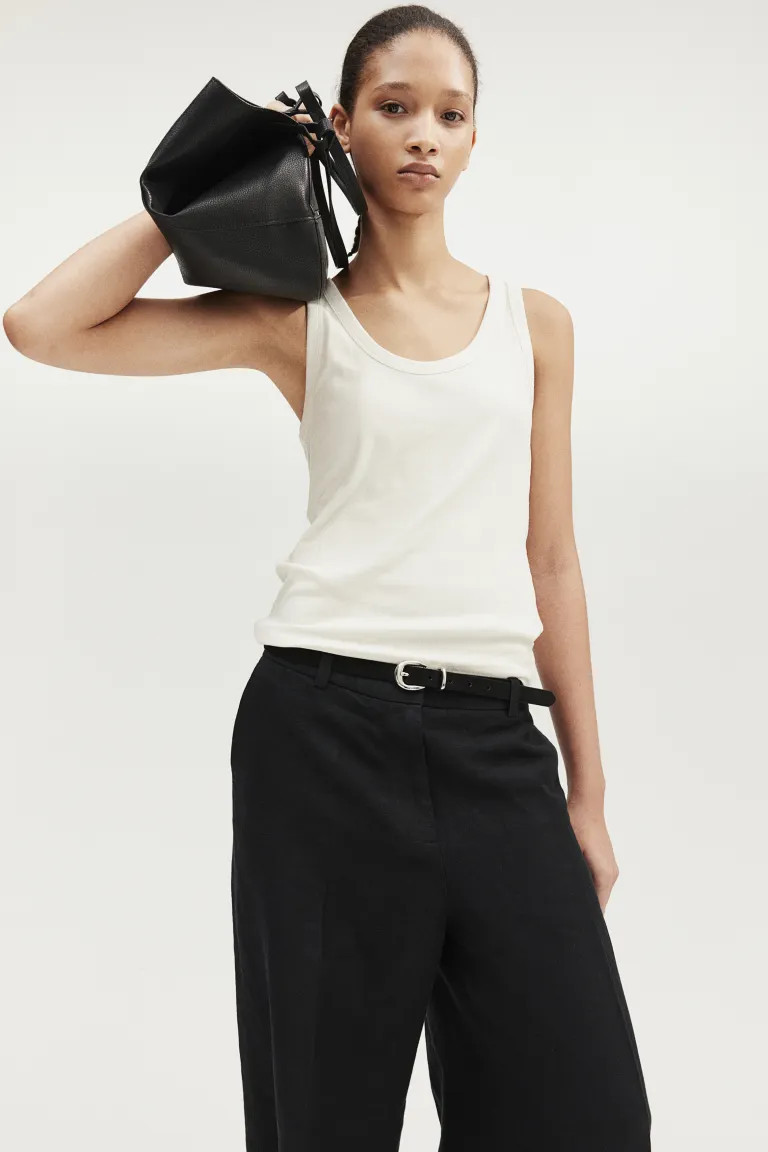 Tank Top - White - Ladies | H&M US | H&M (US + CA)