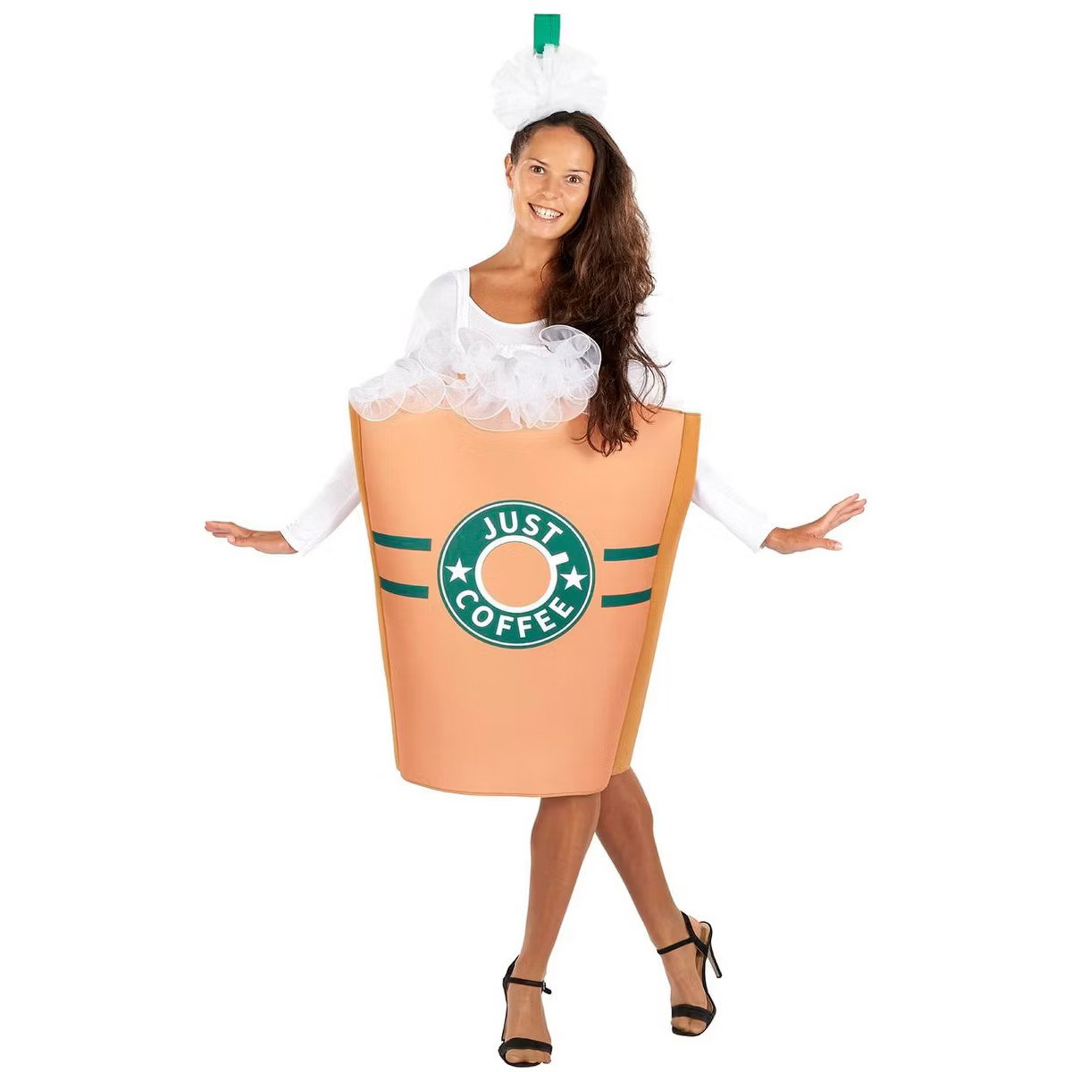 Orion Costumes "Just Coffee" Adult Women's Costume Tunic & Headpiece | One Size | Target