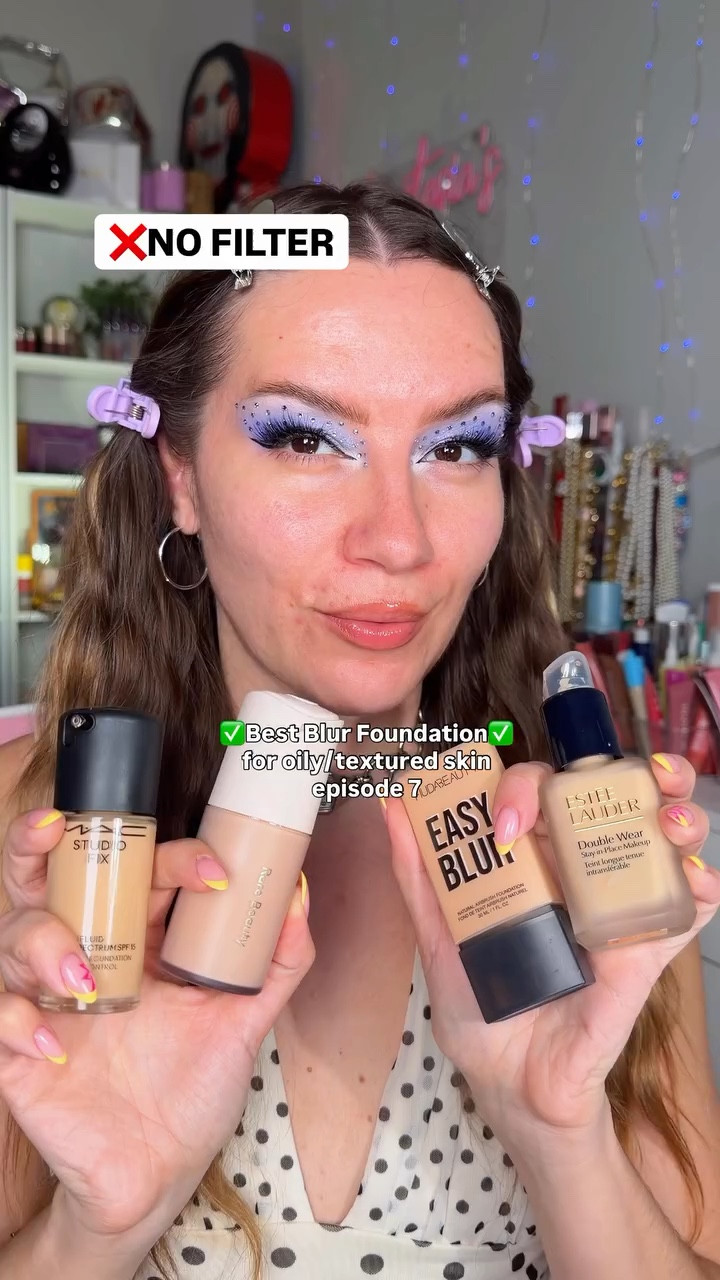 Episode 7: ✅BEST BLUR FOUNDATION✅ for oily and textured skin🤍
@rarebeauty True To Myself Natural Matte Longwear Foundation shade 8

🚨wear test update: this wore beautifully, and it felt like I needed to touch up way less than usual. If you like to skip powder, you will love this foundation. My skin is too oily for that, but it still felt amazing - no creasing/separation. 10/10!!
#bestfoundation #texturedskin #rarebeauty #foundation #rarebeautyfoundation

#LTKBeauty