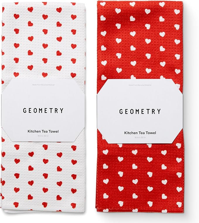 GEOMETRY Kitchen Towels - Quick Dry Microfiber Cloth Dish Towels for Kitchen Drying - Premium Qui... | Amazon (US)