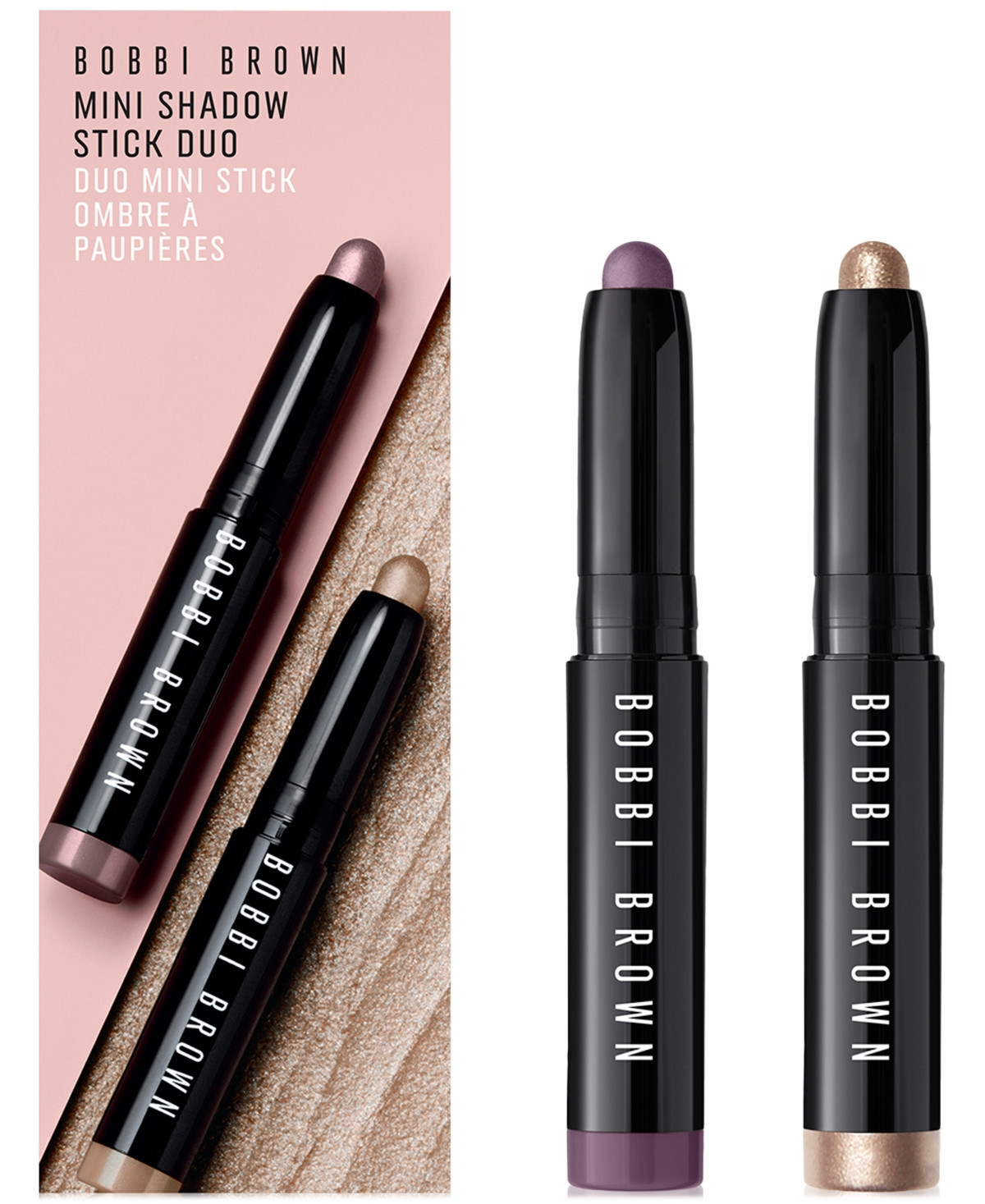 Bobbi Brown 2-Pc. Mini Shadow Stick Set - Dusty Mauve/Mica | Macy's