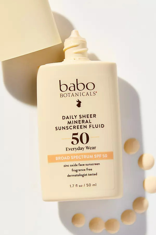 SPF 50 Daily Sheer Fluid Mineral Sunscreen Lotion | Anthropologie (US)