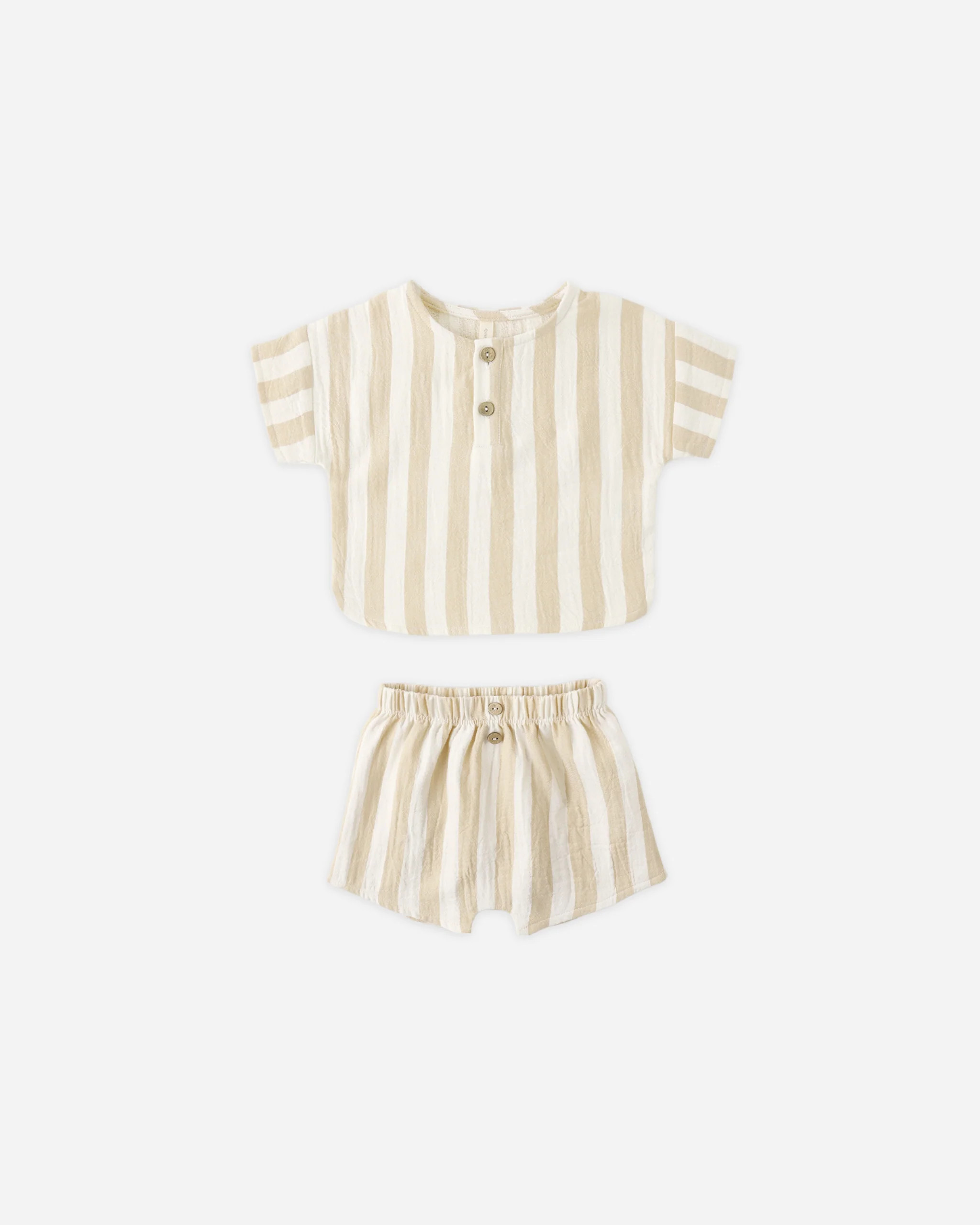 Woven Boxy Top + Short Set Summer Stripe | Rylee + Cru