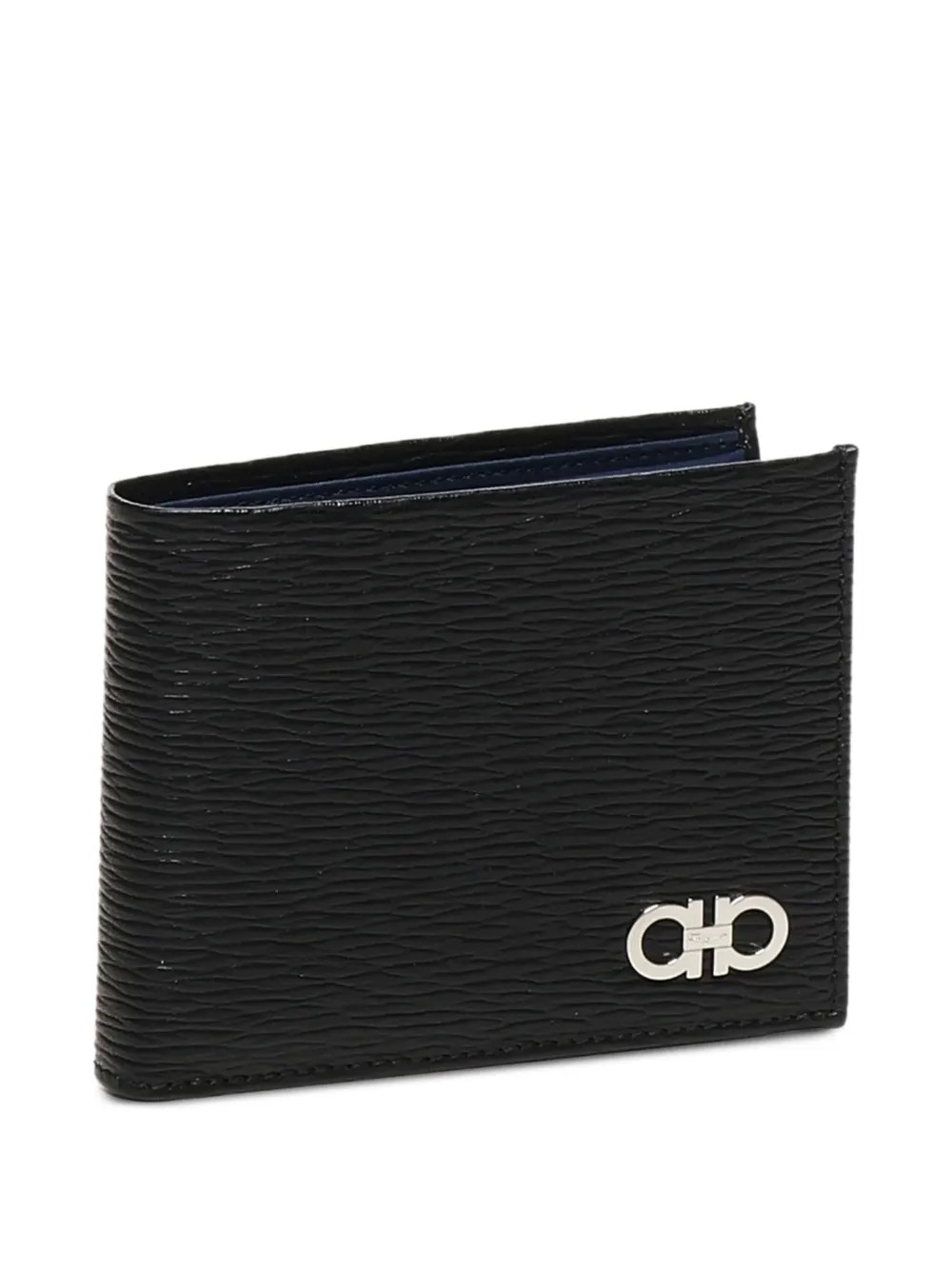 Ferragamo logo-plaque textured-leather Wallet | Black | FARFETCH | Farfetch Global