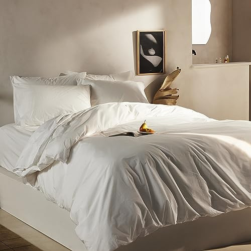 Brooklinen Organic Cotton Core 4 Piece Sheet Set - 100% GOTS-Certified - 1 Fitted, 1 Flat Sheet, 2 Pillowcases - Machine Washable, Deep Pockets | Best Organic Cotton Sheets (California King, White) | Amazon (US)