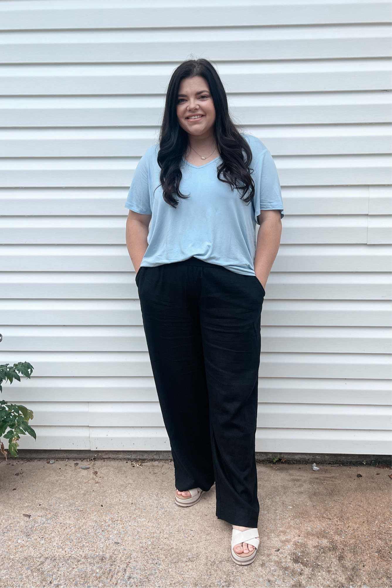 A relaxed Sunday church outfit this morning! 

Shirt: true to size / relaxed fit / xl 
Pants: true to size / high waisted / L
Shoes: linked similar pair / size of 1/2 

Sunday church outfit / midsize style / business casual outfits / brittneyablog

#LTKWorkwear #LTKStyleTip #LTKMidsize