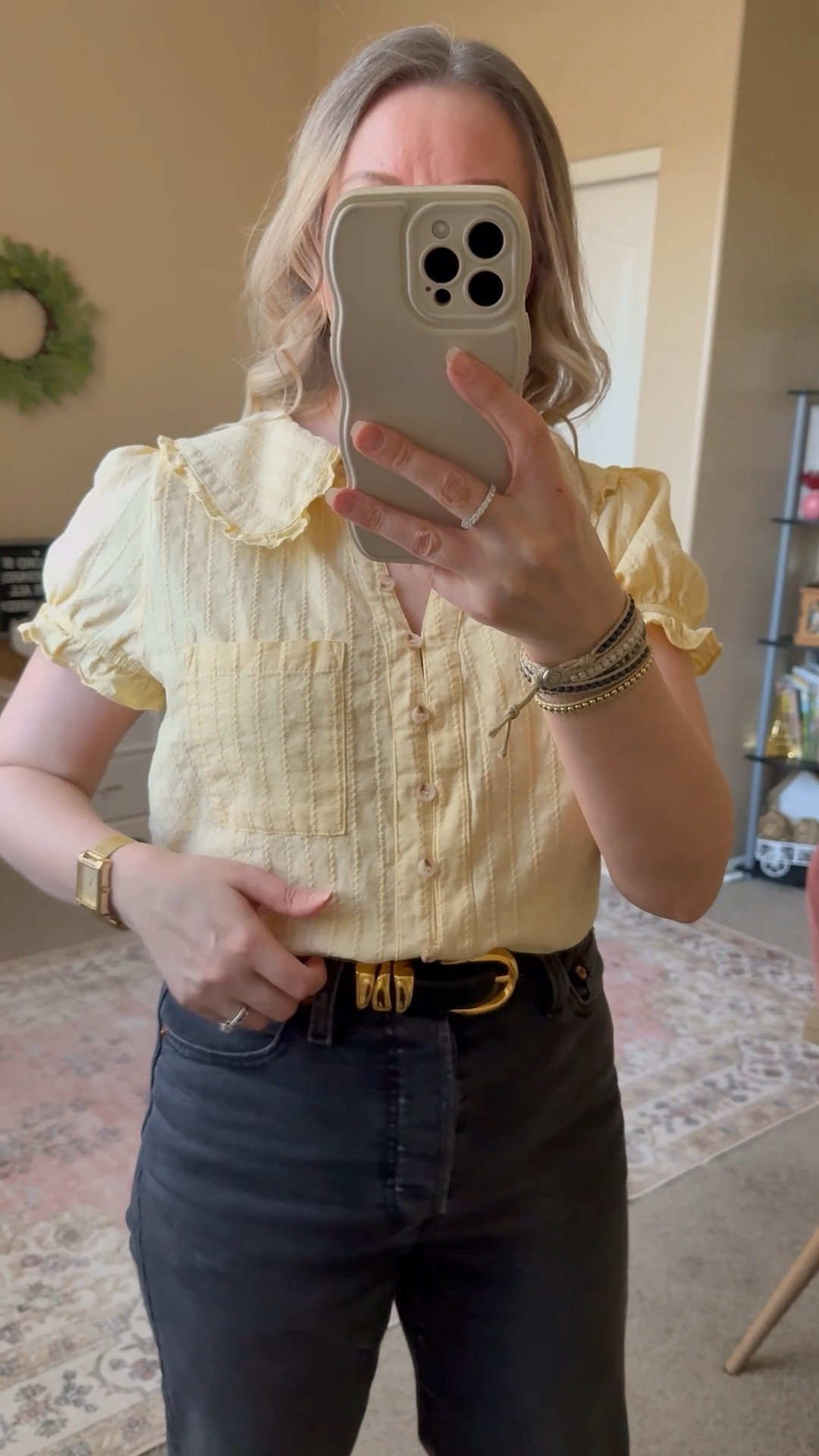 Another cute shirt for spring from Amazon. Love the Peter Pan collar and this butter yellow color for spring. It’s 100% cotton, quite affordable and available in lots of beautiful colors. 

#LTKPetite #LTKSeasonal #LTKOver40

#LTKWorkwear #LTKootd