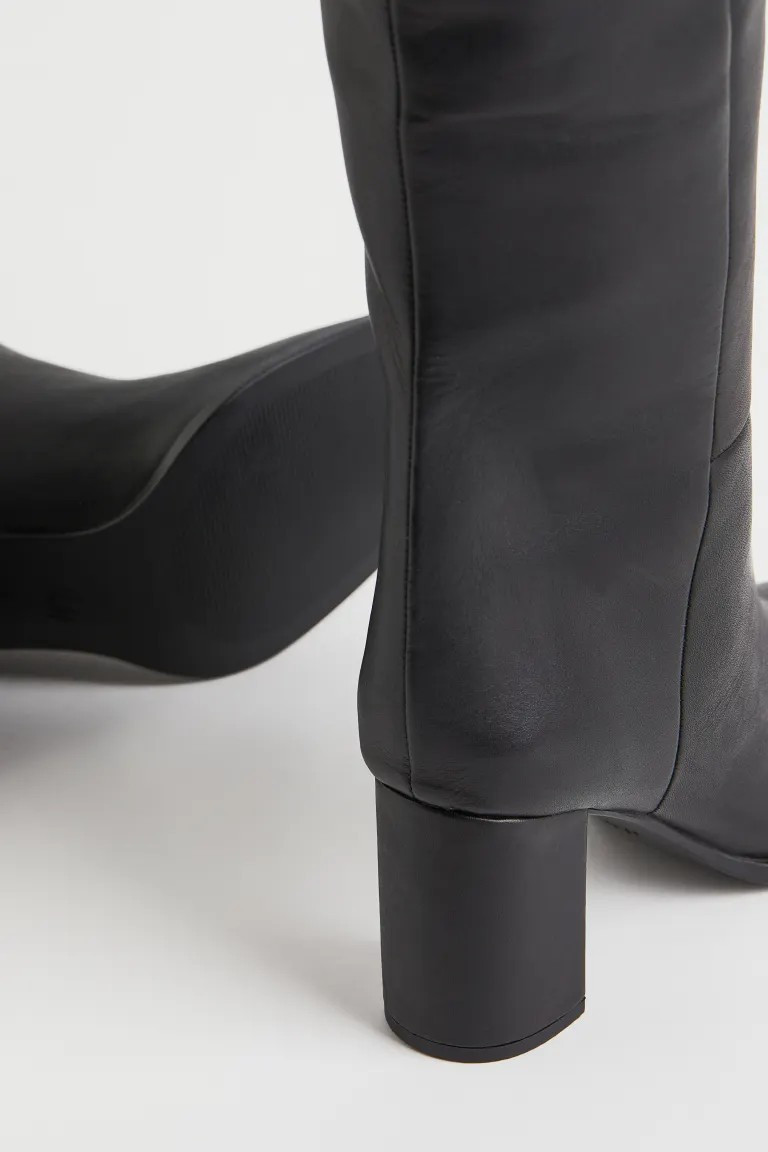 Knee-high Leather Boots | H&M (US + CA)