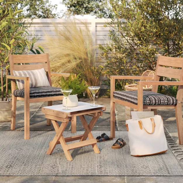 Stacking Wood Patio Chair - Threshold™ designed with Studio McGee | Target