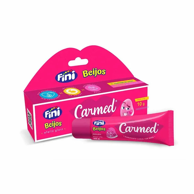 Hidratante Labial Carmed Fini Beijos com Cor Efeito Gloss 10g | Drogasil BR