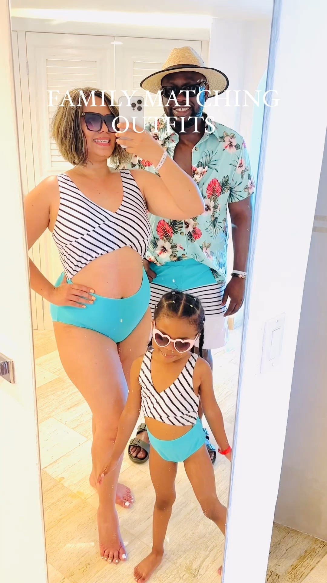 Summer family matching outfit ☀️👙

#summer #family #matchingoutfits 

#LTKTravel #LTKSwim #LTKFamily