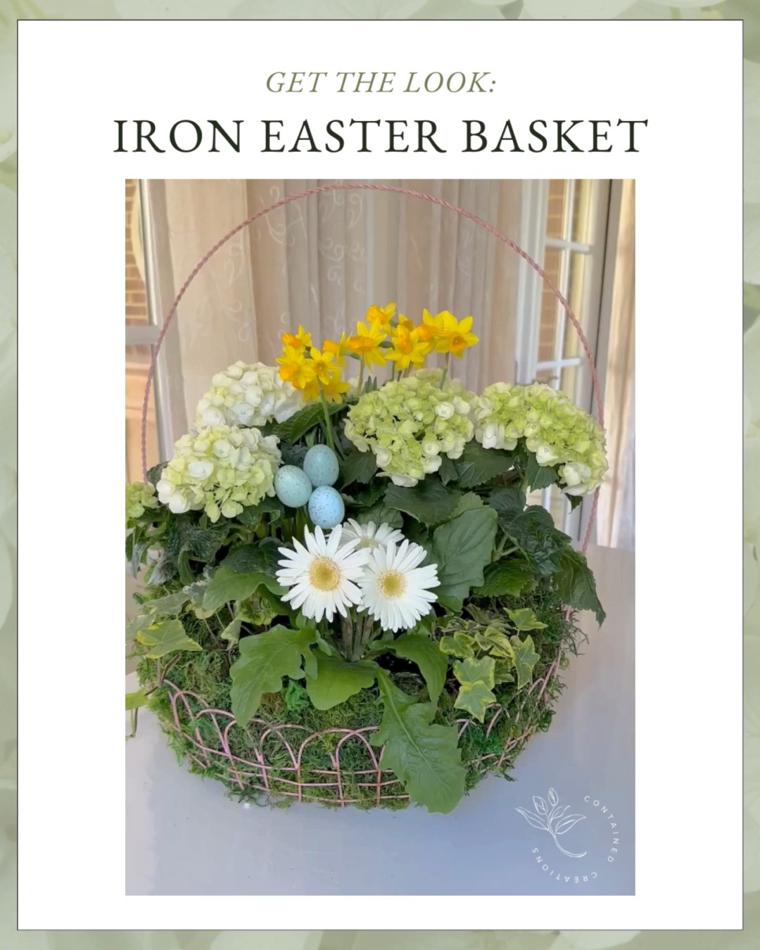 Make a quick centerpiece for your spring table! Line this scalloped basket with plastic and fill it with potted plants and moss!

#LTKhome #LTKSeasonal #LTKVideo