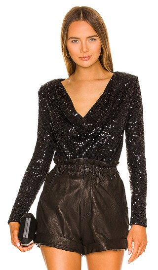 Cece Bodysuit in Black | Revolve Clothing (Global)