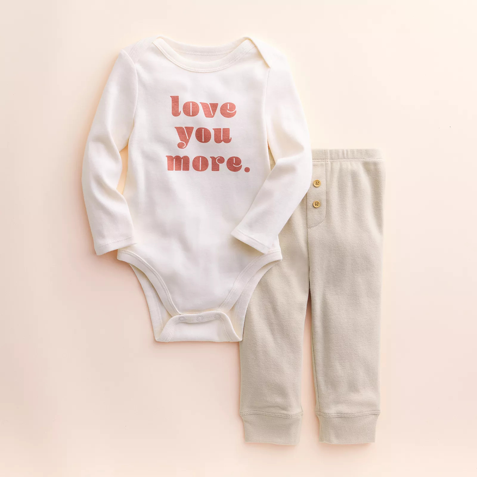Baby Little Co. by Lauren Conrad Organic ""Love You More"" Bodysuit & Pants Set, Infant Boy's, Size: | Kohl's