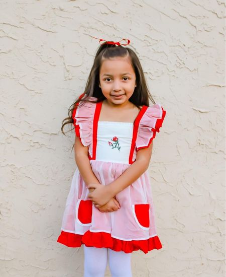 Vintage- Inspired Rose Dress 

This adorable dress is one of our favorites and comes in colors purple and yellow as well as this gorgeous red. They run big, Brooklyn is wearing a size 6 and is normally 8/10



#LTKbaby #LTKkids #LTKstyletip