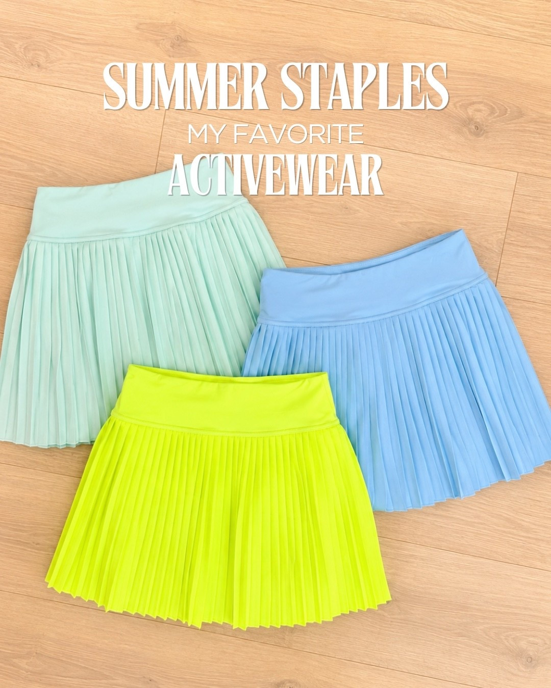 These are the skirts I keep grabbing when I want to get a workout in and still have a full day ahead of me. The wide waistband sits comfortably at the waist, the pleats give them plenty of movement, and the bright colors make even a simple tank and sneakers feel more fun for summer.

Pleated active skirt, tennis skirt, summer activewear, athleisure outfit, workout skirt, colorful activewear, walking outfit, summer fitness style, everyday activewear, AudrieDollins

#LTKActive #LTKootd #LTKdayinmylife