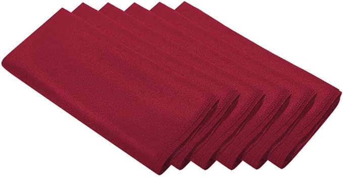 Surmente 20-Inch Polyester Cloth Napkins Linen Dinner Napkins - Set of 12 for Weddings, Banquets,... | Amazon (US)