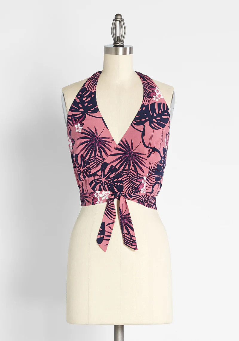 ModCloth x Collectif Tropicana Trippin' Halter Top | ModCloth