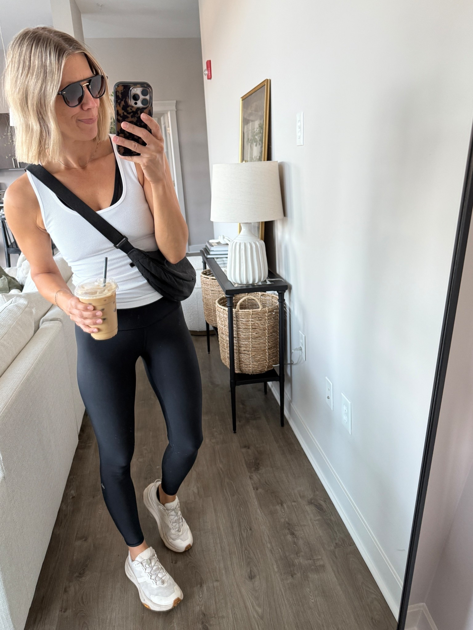 Wearing XS leggings, small sports bra, small tank, sneakers tts

#LTKOver40 #LTKActive #LTKFindsUnder100