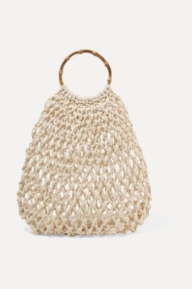 Kayu - Andie Woven Cotton Tote - Cream | NET-A-PORTER (US)