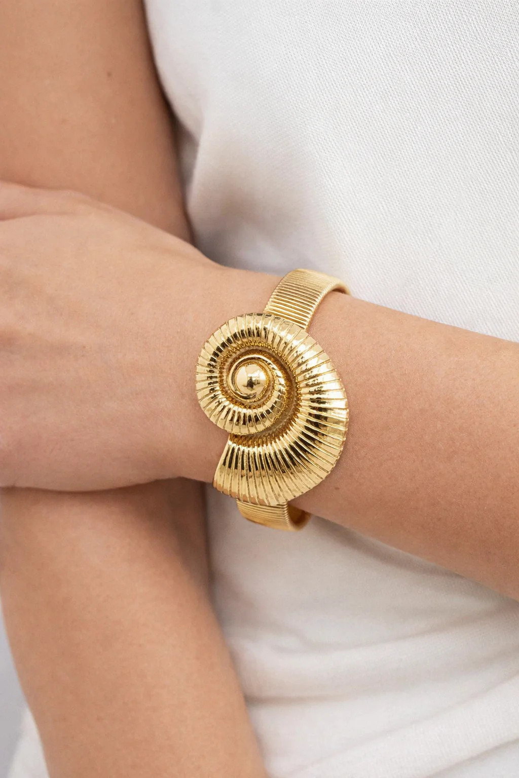 Gold Shell Cuff | Erin McDermott Jewelry