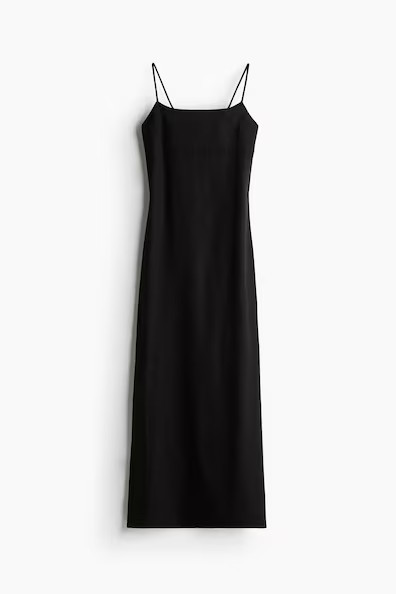 H & M - Tie-Detail Maxi Dress - Black | H&M (US + CA)