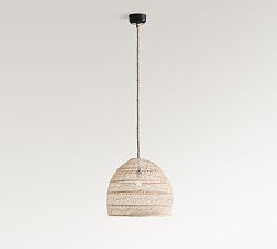 Flora Rattan Pendant (19"-23") | Pottery Barn (US)