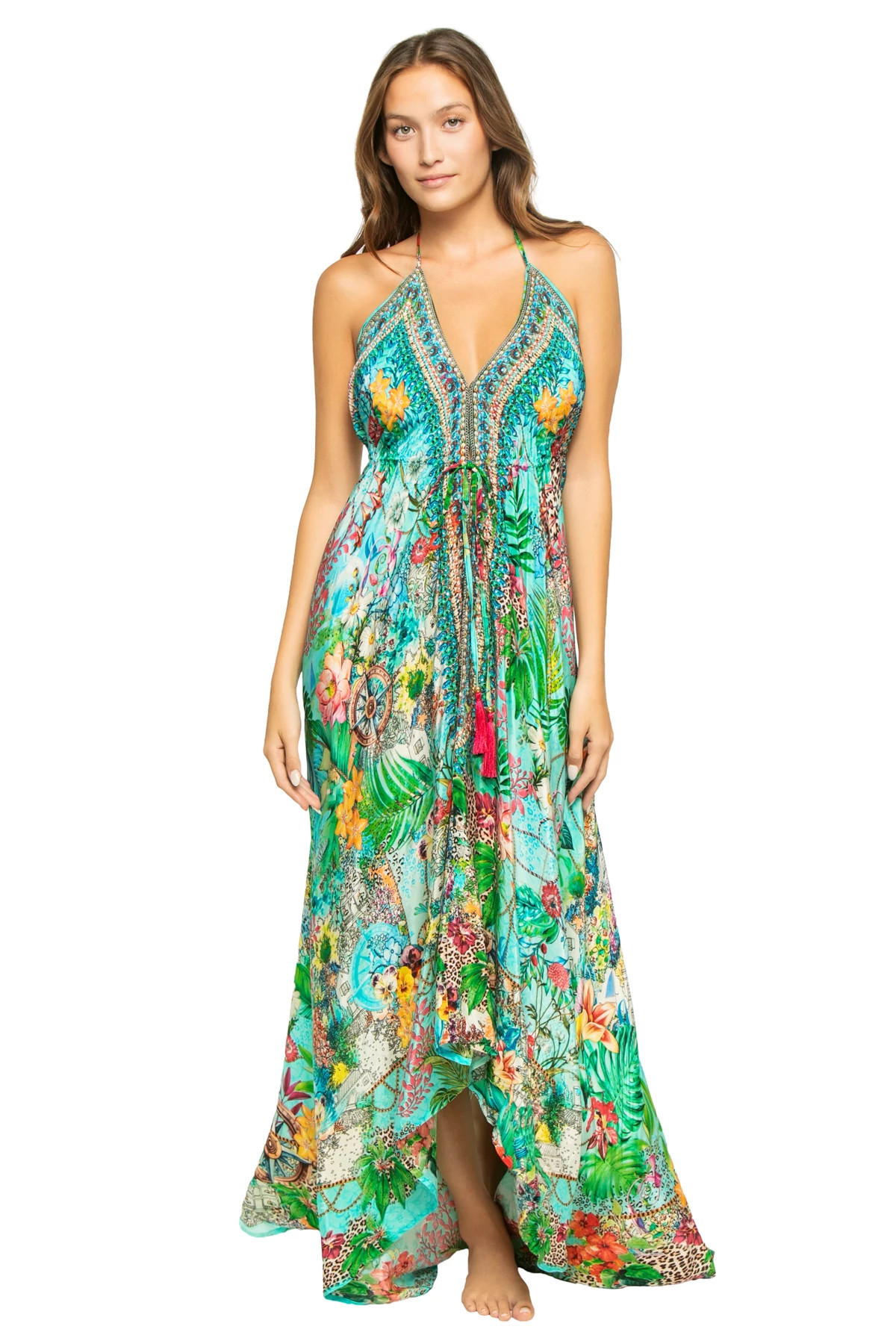 Hi-Low Halter Maxi Dress | Everything But Water
