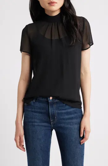 Flutter Sleeve Chiffon Top | Nordstrom