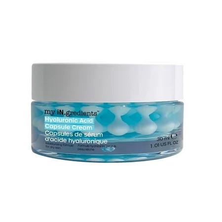 My iN.gredients Hyaluronic Acid Capsule Cream - Hydration & Moisturizing Cream for All Skin Types (30ml) | Walmart (US)