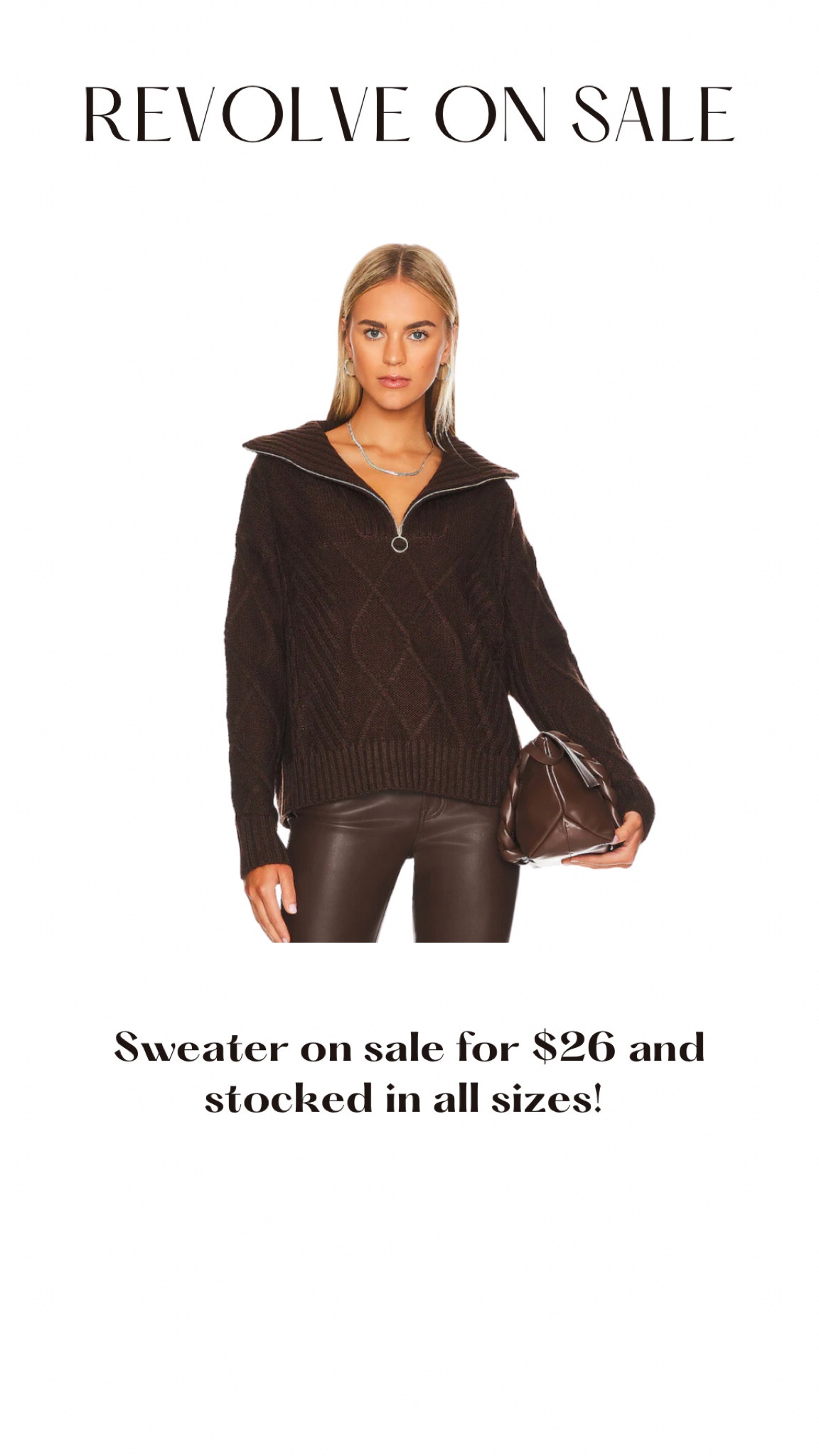 $26 sweater by SNDYS on sale at revolve! 

#LTKfindsunder50 #LTKSeasonal #LTKsalealert