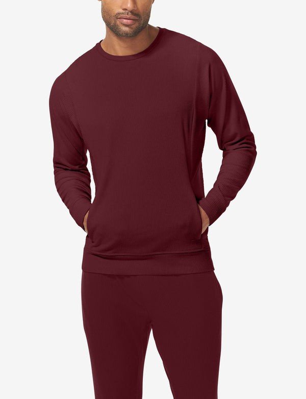 Zen Ribbed Crew Neck Sweatshirt | Tommy John