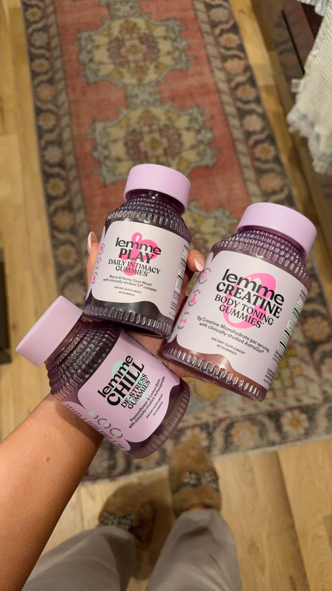 Lemme dietary supplements creatine, intimacy and chill gummies. Everyday health and beauty routine  

#LTKselfcare #LTKmorningroutine #LTKBeauty