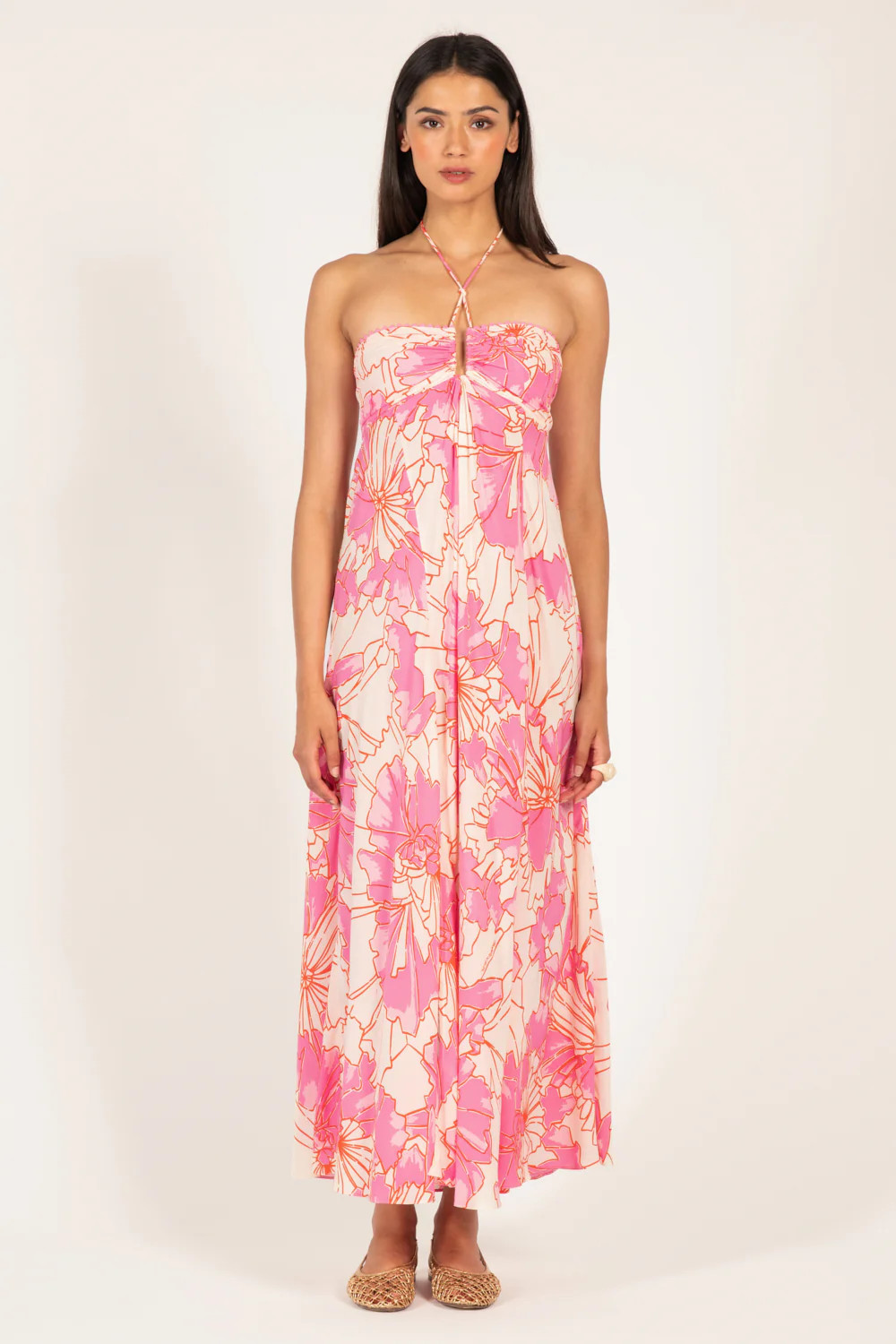 Long Dress Carla - Pink Petal | Poupette St Barth