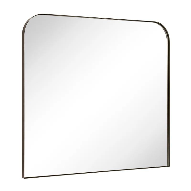 Bhargava Large Mantel Mirror Arched Rounded Corner Wall Mirror For Bathroom, Living Room | Wayfair North America