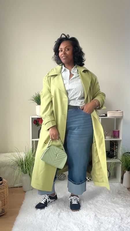 Spring Outfit Uniform - A button down shirt, jeans, and a trench coat or blazer.  #ullapopken 

Jeans - Size 22
Trench Coat/Blazer - 20/22
Shirt 16/18

#LTKover40 #LTKmidsize #LTKplussize