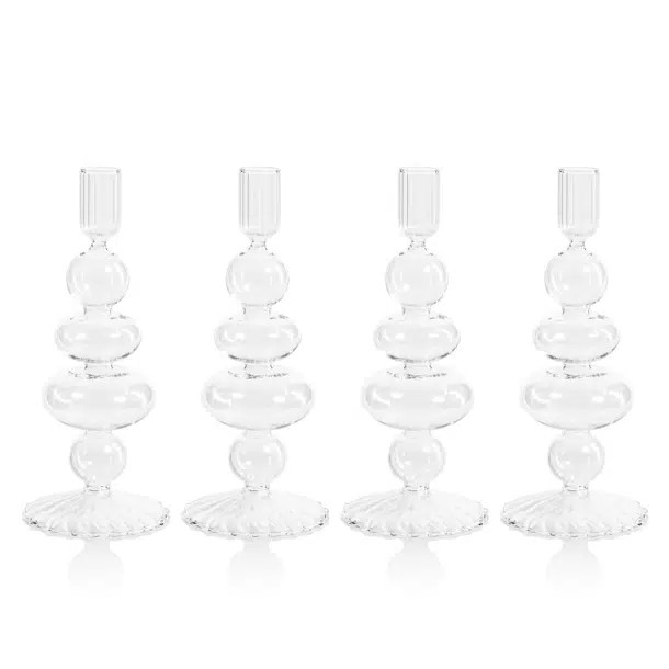 Tancredi 8.25'' H Glass Tabletop Candlestick | Wayfair North America