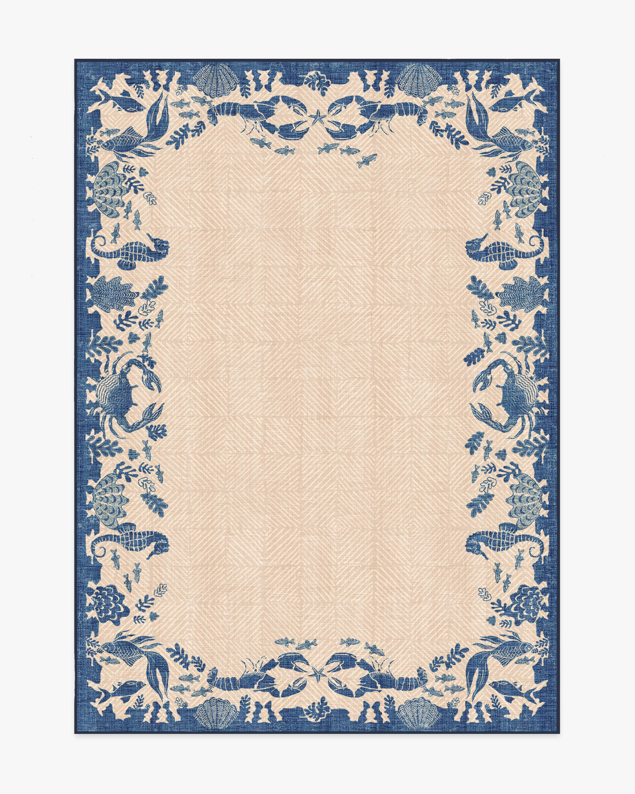 Outdoor Ionia Sapphire & Natural Rug | Ruggable US | Ruggable