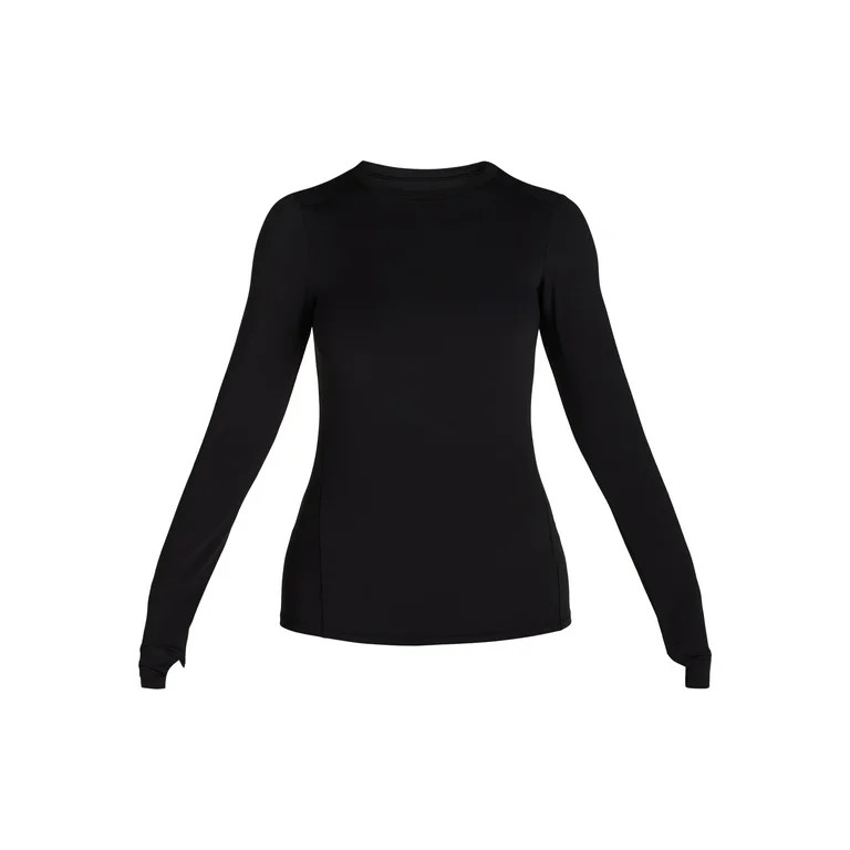 Avia Women's SoftSculpt Crewneck Tee with Long Sleeves, Sizes XS-XXXL | Walmart (US)