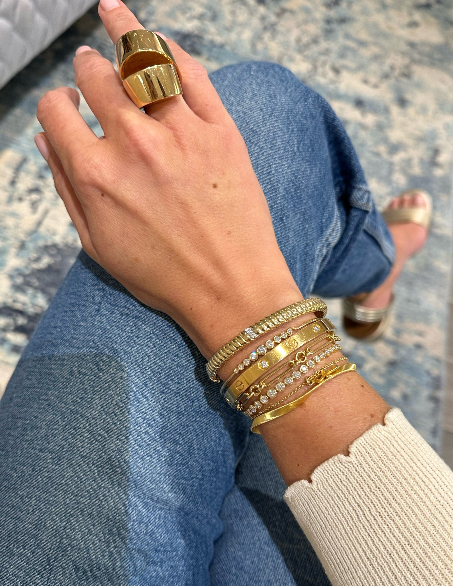 SFA jewelry collection at Saks! The best way to build up your bracelet stack!

Bracelet stack
Gold Bangles
Diamond bracelet
Tennis bracelet
Jewelry
Early Christmas shopping
Holiday gift
#sakspartner
#saksteam

#LTKStyleTip #LTKSaleAlert #LTKGiftGuide