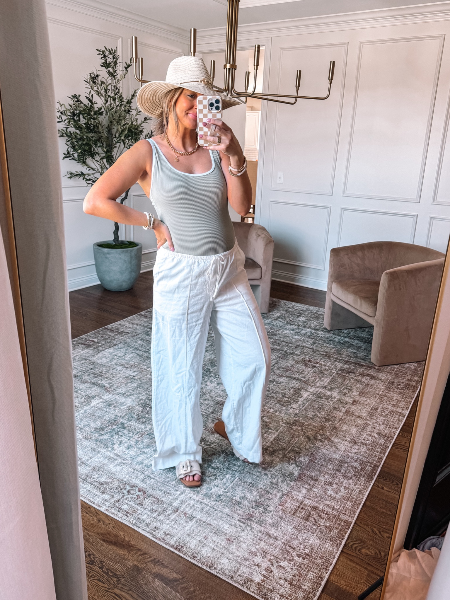 Non-maternity but bump friendly Amazon one piece swimsuit and target linen pants! Also obsessed with this straw beach hat from Target! 



#LTKswim #LTKtravel #LTKbump