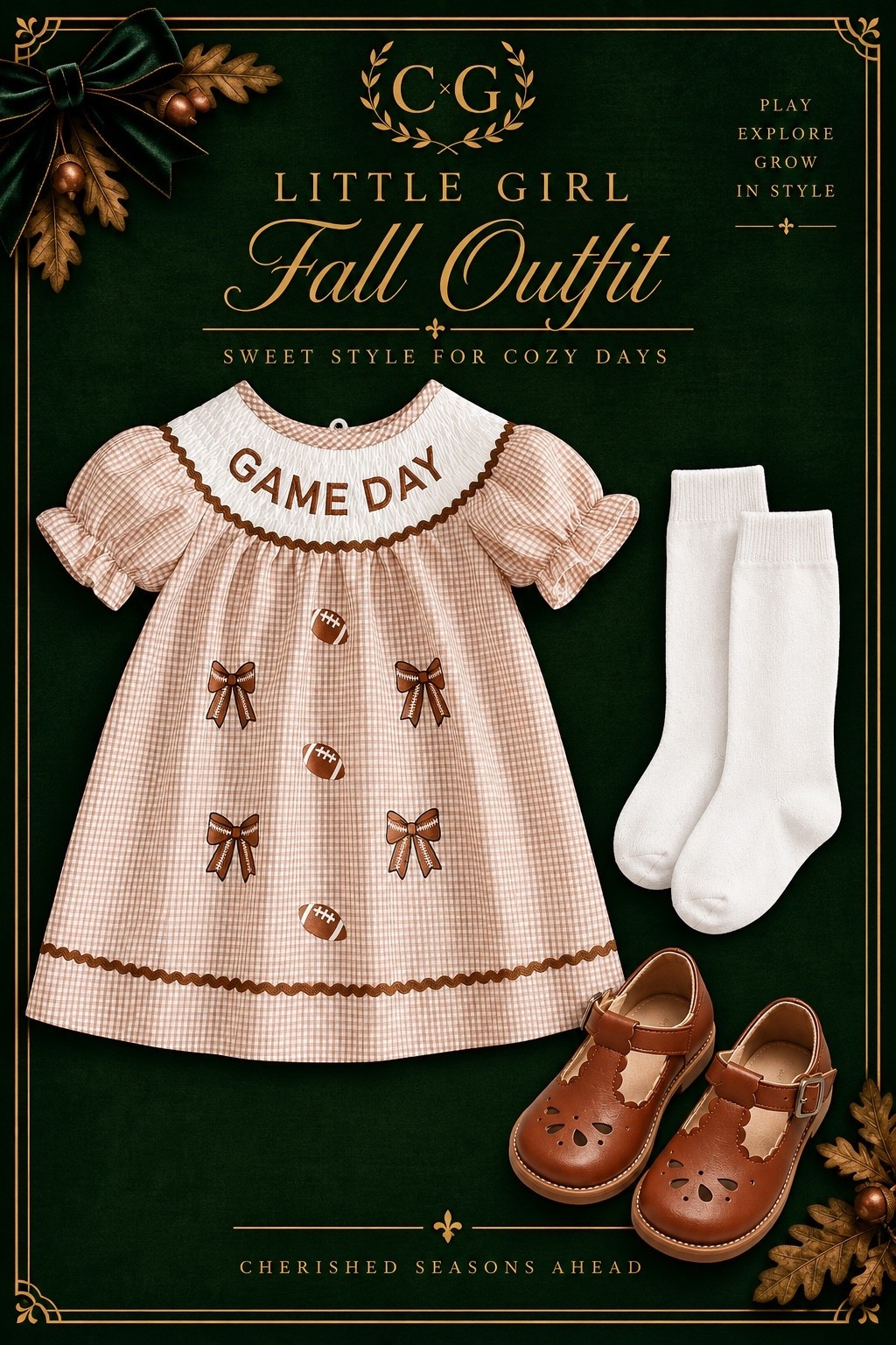 Amazon smocked fall dress, smocked toddler fall dress, football season, game day dress, Amazon game day dress, toddler girl fall outfit. Glassalwaysfull

#LTKSeasonal #LTKKids #LTKBaby