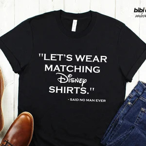 Let's Wear Matching Disney Shirts Funny Disney T-shirt - Etsy | Etsy (US)
