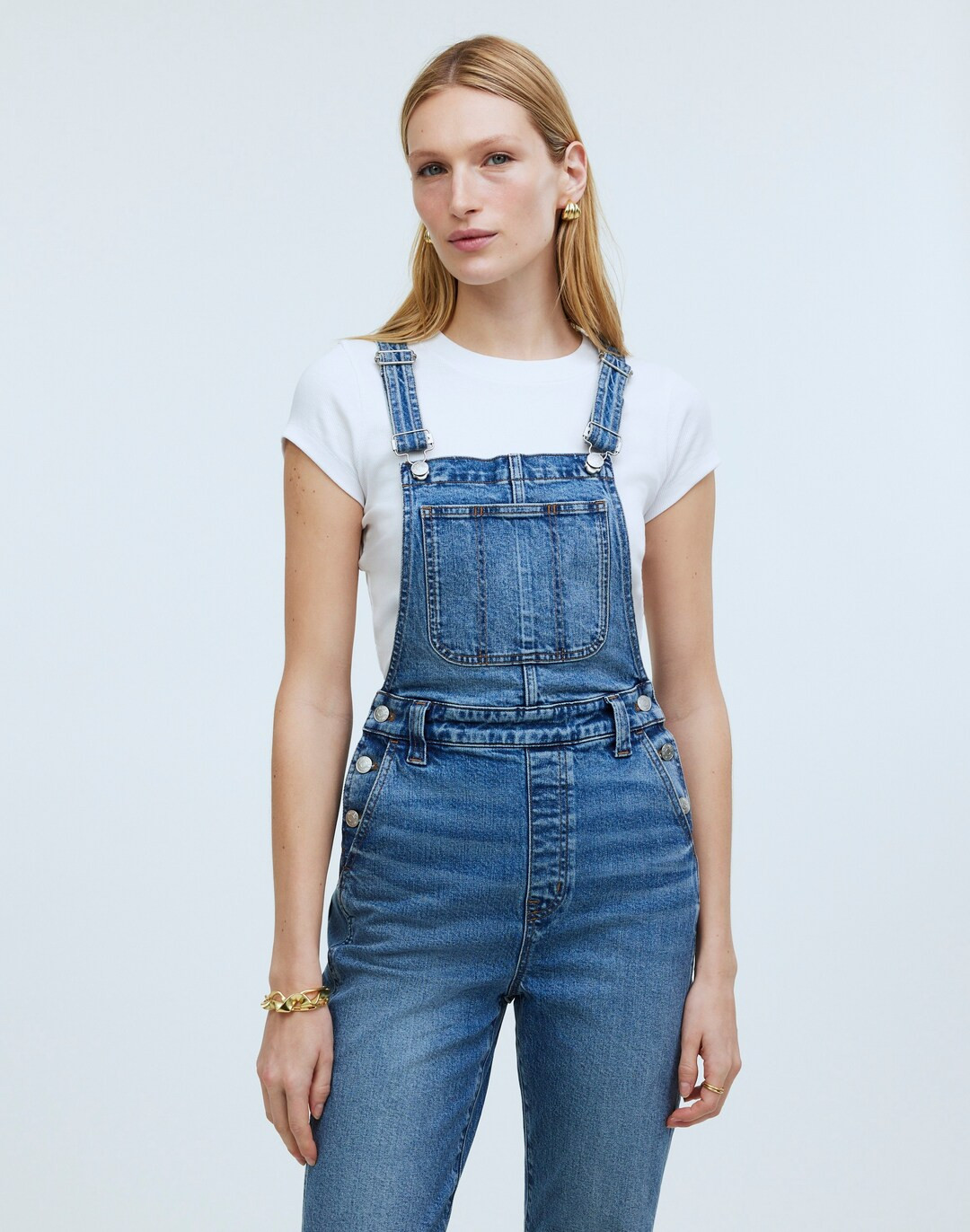 The '90s Straight Overalls in Fawnbrook Wash | Madewell
