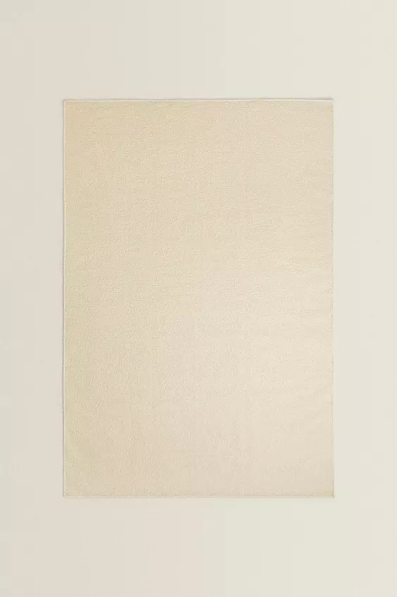 WAVY DETAIL WOOL AREA RUG | Zara US