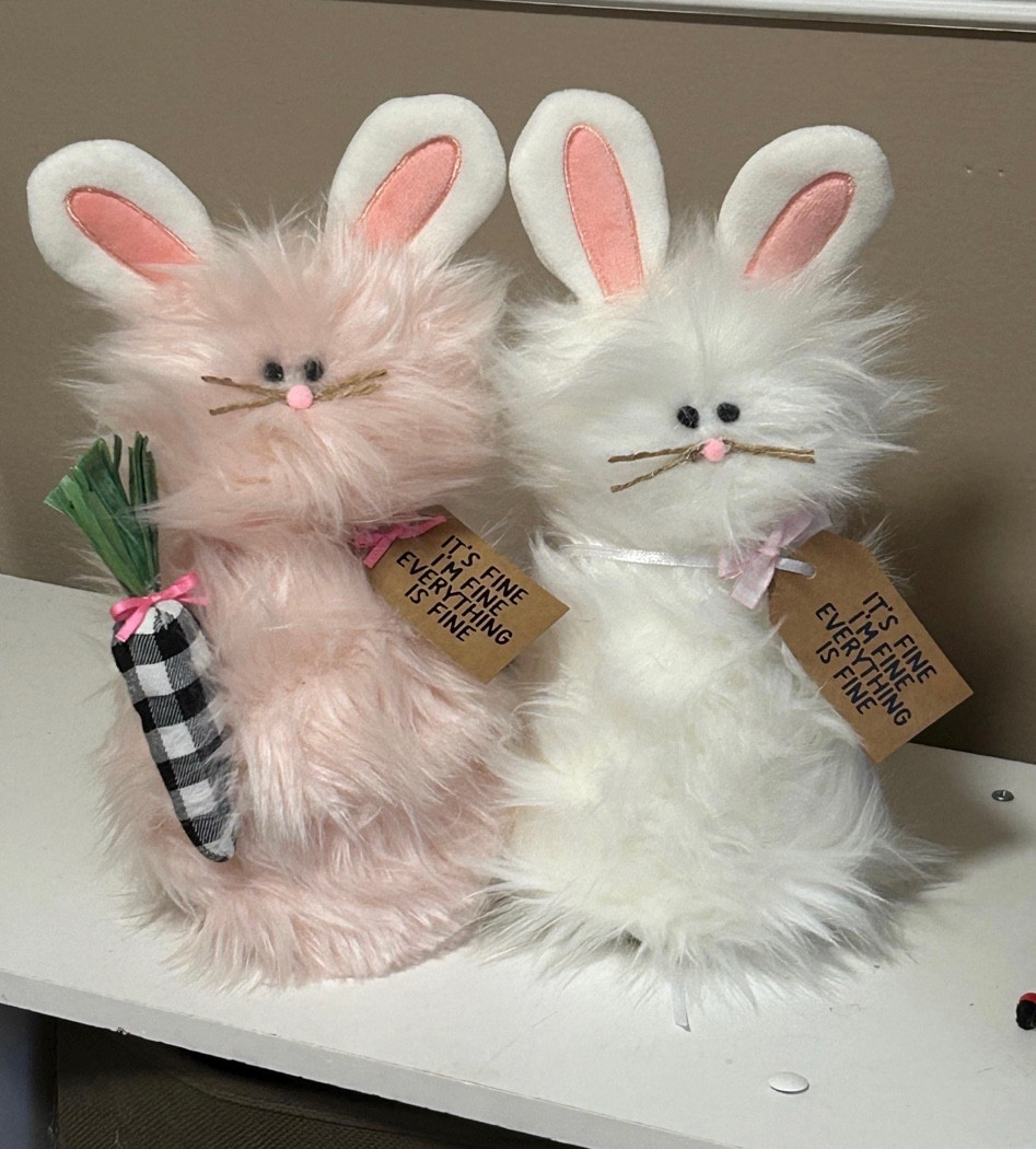 Honorable spring decor mention! The frazzled bunny! So cute and a cute small gift idea - would be so cute in an office/work desk setting!

#LTKsalealert #LTKfindsunder50 #LTKSeasonal
