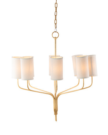 32.75x35 Iron Juniper 8 Light Chandelier | TJ Maxx